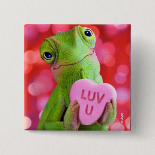 Badge Carré 5 Cm Cœur de Caméléon (Amour toi)