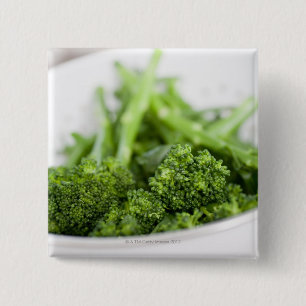 BADGE CARRÉ 5 CM COLANDRE PLEIN DE BROCCOLI SUPERFOOD