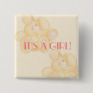 BADGE CARRÉ 5 CM COLLECTION BABY LOVE