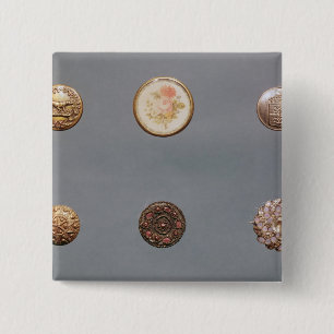 Badge Carré 5 Cm Collection de boutons