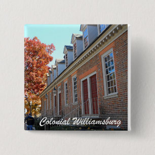 Badge Carré 5 Cm Colonial Williamsburg