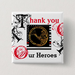 BADGE CARRÉ 5 CM COMBATTANTS