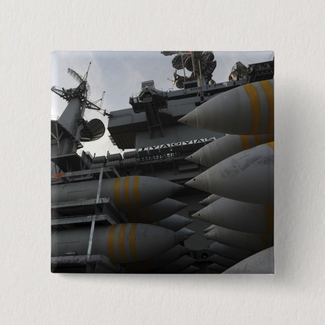 Badge Carré 5 Cm Commande empilée prête à être chargée (Devant)