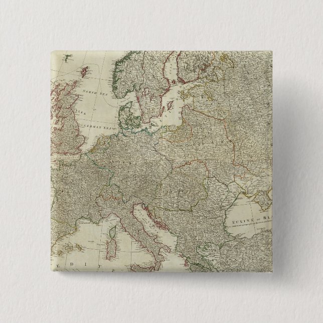 Badge Carré 5 Cm Composite Europe 2 (Devant)