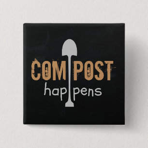 Badge Carré 5 Cm Compost se produit