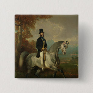 Badge Carré 5 Cm Compte Alfred De Montgomery 1850-60