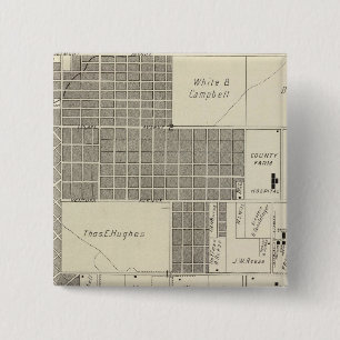 Badge Carré 5 Cm Comté de Fresno, Californie 18