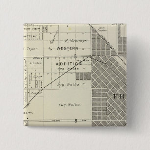 Badge Carré 5 Cm Comté de Fresno, Californie 7