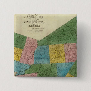 Badge Carré 5 Cm Comté d'Oneida