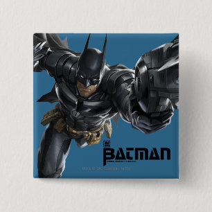 Badge Carré 5 Cm Concept Batman avec Batclaw