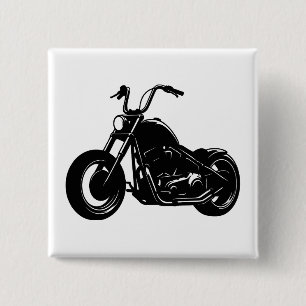 Badge Carré 5 Cm Conception de moto cruiser classique