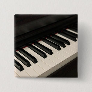 Badge Carré 5 Cm Conception de piano cool