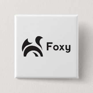 Badge Carré 5 Cm Conception Foxy