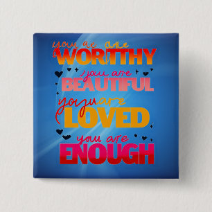 Badge Carré 5 Cm Conception motivante