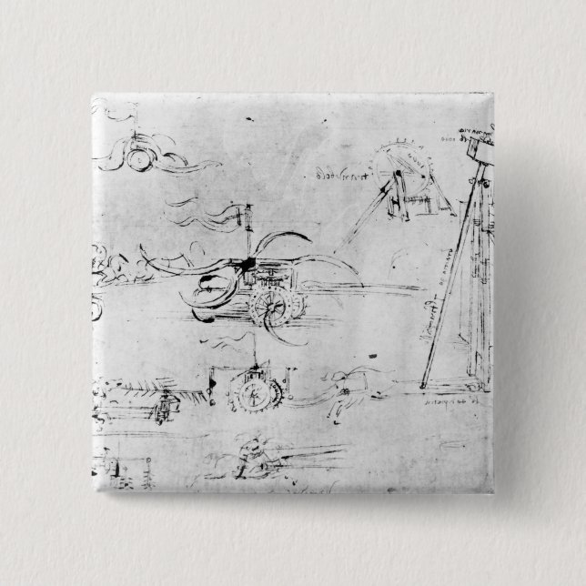 Badge Carré 5 Cm Conceptions d'armements, fol. 40v-a (Devant)