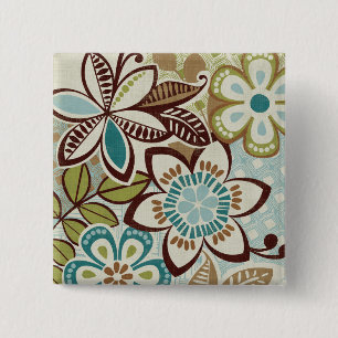 Badge Carré 5 Cm Conceptions florales modernes