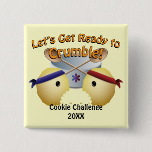Badge Carré 5 Cm Concours de cuisson des biscuits