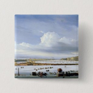 Badge Carré 5 Cm Conduisant sur le Neva, 1854