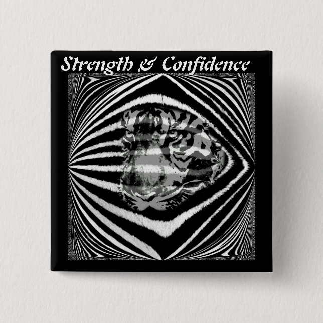Badge Carré 5 Cm Confiance_ (Devant)