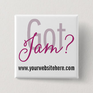 Badge Carré 5 Cm Confiture obtenue ? Bouton