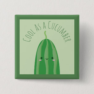 Badge Carré 5 Cm Cool drôle comme plaisanterie mignonne de