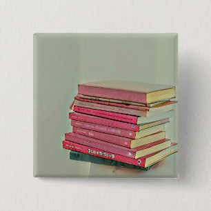 Badge Carré 5 Cm Cool livre cadeau amoureux