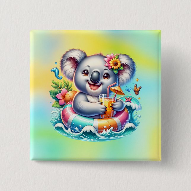 Badge Carré 5 Cm Cooler (Devant)