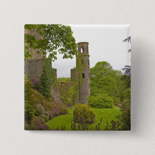 Badge Carré 5 Cm Cork, Irlande. Le célèbre château de Blarney 2