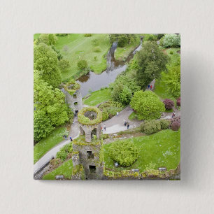 Badge Carré 5 Cm Cork, Irlande. Le tristement célèbre château de Bl