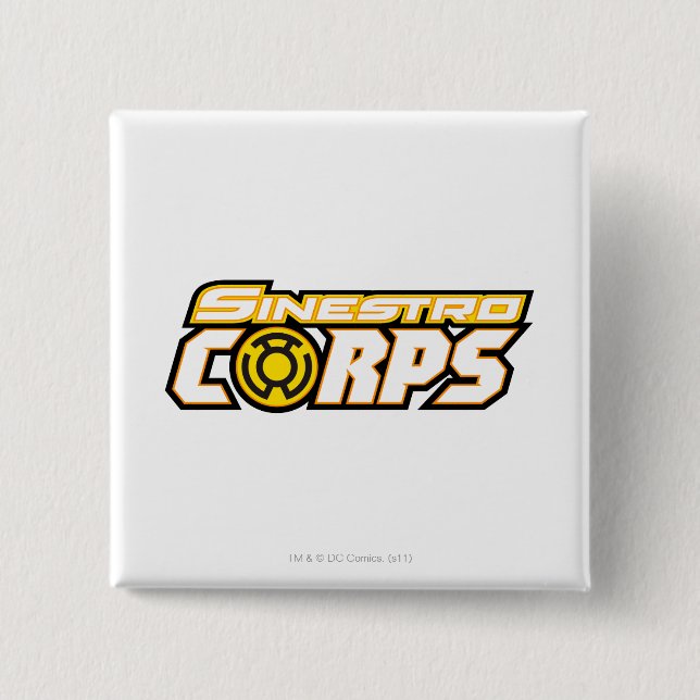 Badge Carré 5 Cm Corps de Sinestro (Devant)