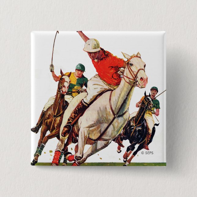 Badge Carré 5 Cm Correspondance Polo (Devant)