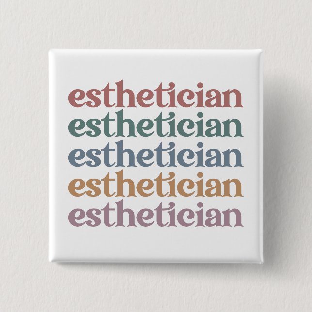 Badge Carré 5 Cm Cosmetologue esthétique (Devant)