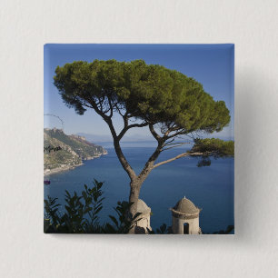 Badge Carré 5 Cm Côte amalfitaine, Ravello, Campanie, Italie