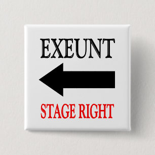 Badge Carré 5 Cm Côté jardin d'Exeunt