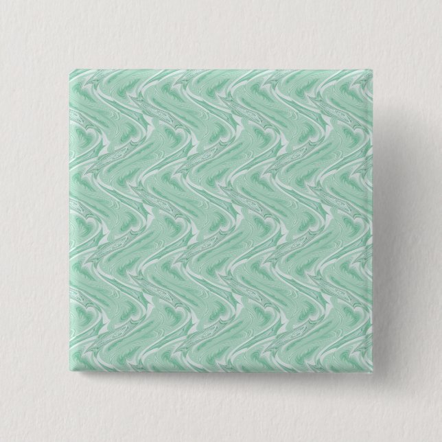 Badge Carré 5 Cm Coton Candy Vert Abstrait (Devant)