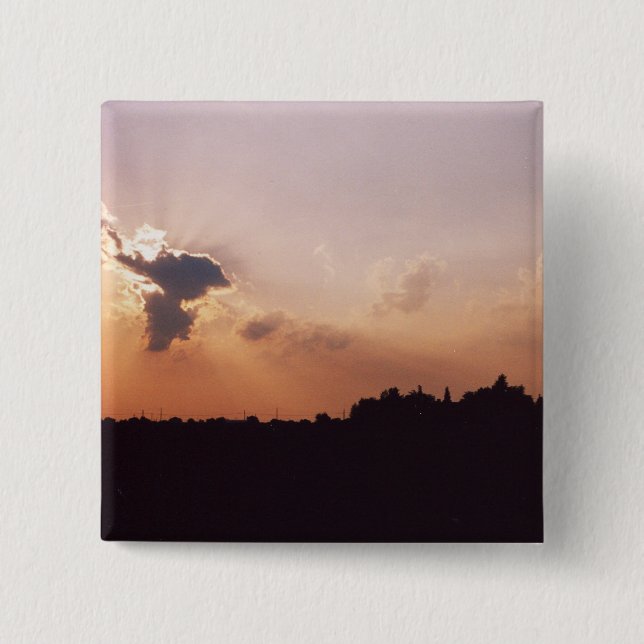 Badge Carré 5 Cm Coucher du soleil (Devant)