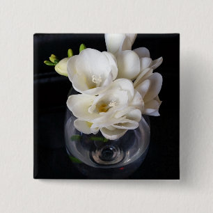 Badge Carré 5 Cm coupe de nuit de freesia