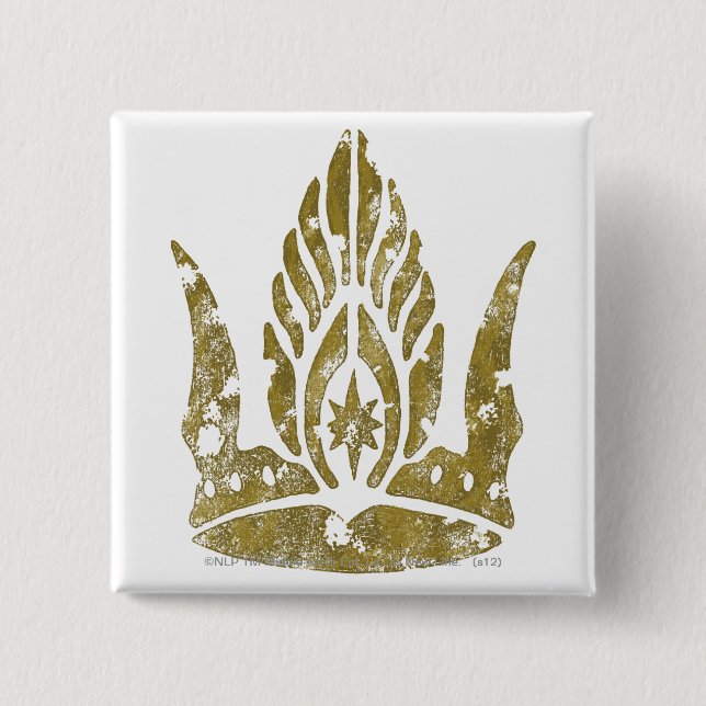Badge Carré 5 Cm Couronne de Gondor (Devant)