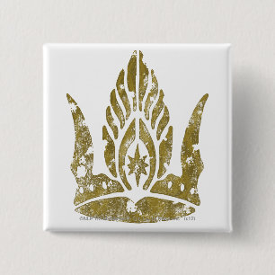 Badge Carré 5 Cm Couronne de Gondor