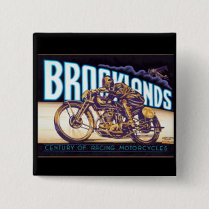 Badge Carré 5 Cm "Courses de moto de Brookland"