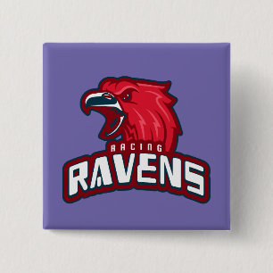 Badge Carré 5 Cm Courses Ravens