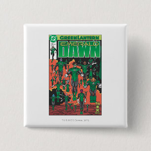 Badge Carré 5 Cm Couverture verte d'aube