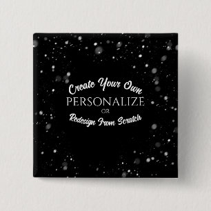 Badge Carré 5 Cm Créer un bouton personnalisé personnalisé