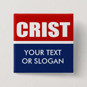 BADGE CARRÉ 5 CM CRIST 2012