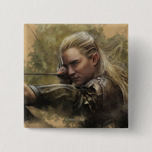 Badge Carré 5 Cm Croquis de LEGOLAS GREENLEAF™