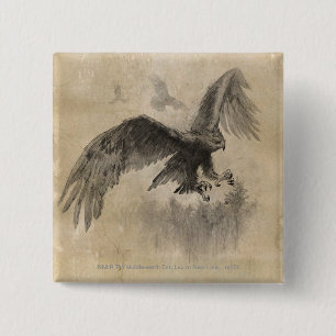 Badge Carré 5 Cm Croquis Great Eagles