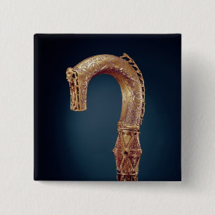 Badge Carré 5 Cm Crosse de Clonmacnoise, comté Offaly, âge de