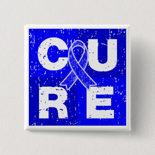 Badge Carré 5 Cm Cube en maladie de Huntington de TRAITEMENT