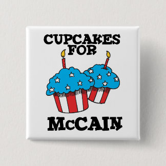 Badge Carré 5 Cm Cupcakes pour McCain