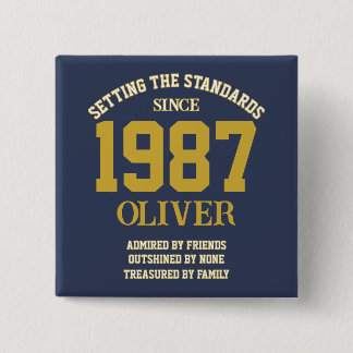 Badge Carré 5 Cm Customizable Birthday gift